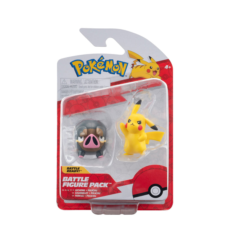 Pokémon Mini figura csomag - Pikachu & Lechonk 5 cm