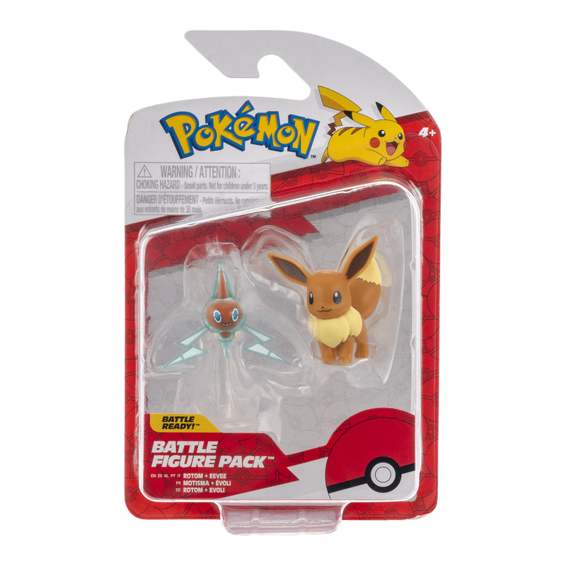 Pokémon Mini figura csomag - Eevee & Rotom 5 cm