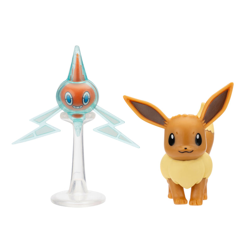 Pokémon Mini figura csomag - Eevee & Rotom 5 cm