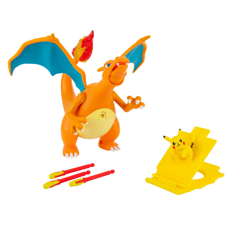 Pokémon deluxe figura csomag - Charizard tűz és repülés 15 cm