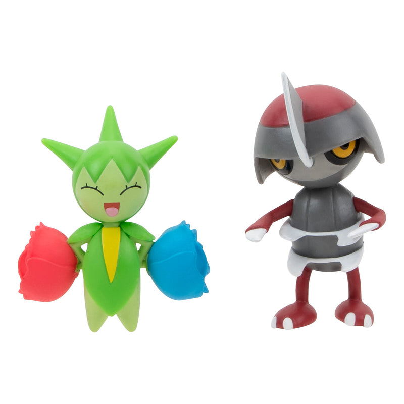 Pokémon figura csomag - Pawniard & Roselia 5 cm