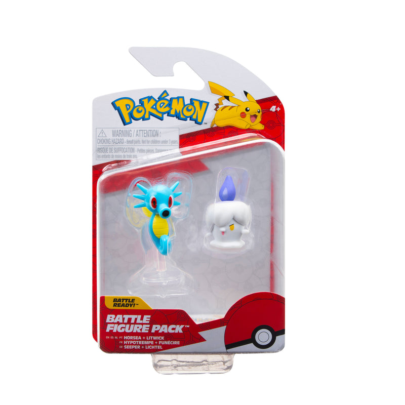 Pokémon figura csomag - Litwick & Horsea 5 cm