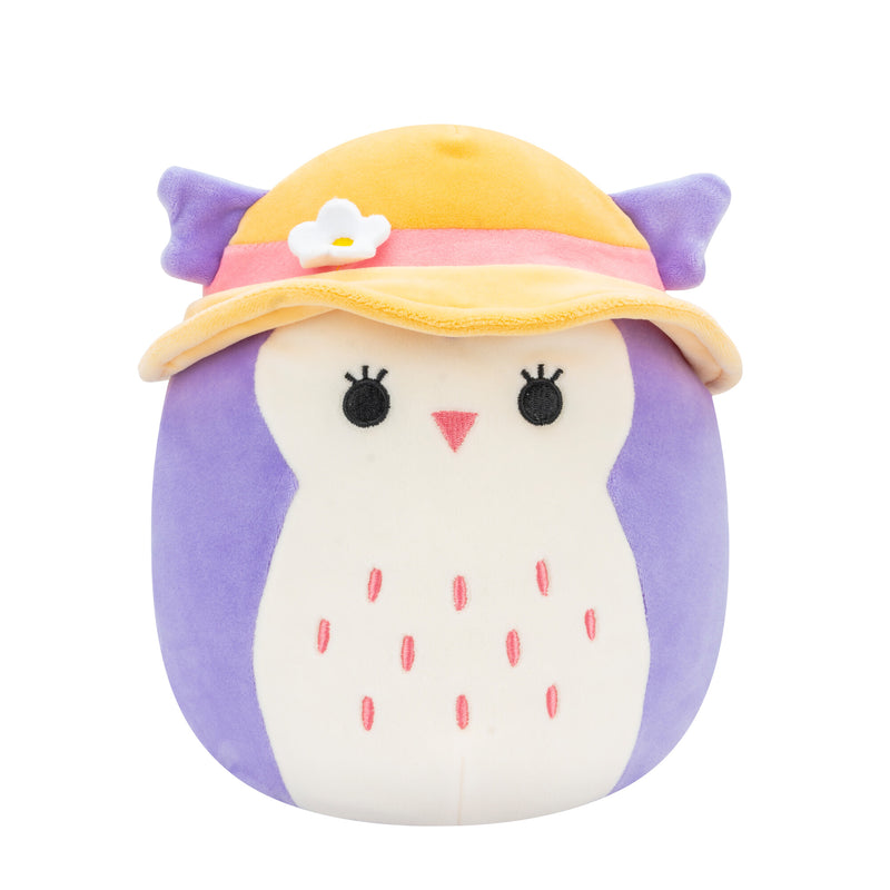 Squishmallows 20 cm - Holly a lila bagoly napsapkával