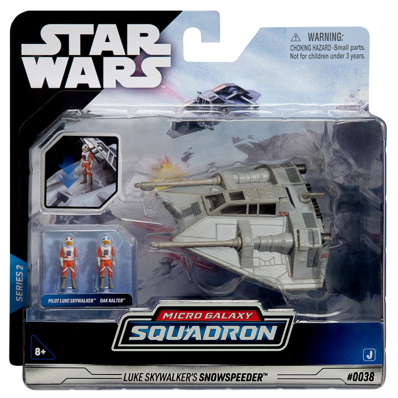 Star Wars - Csillagok háborúja 13 cm-es jármű figurával - Rebel Snowspeeder + Luke Skywalker