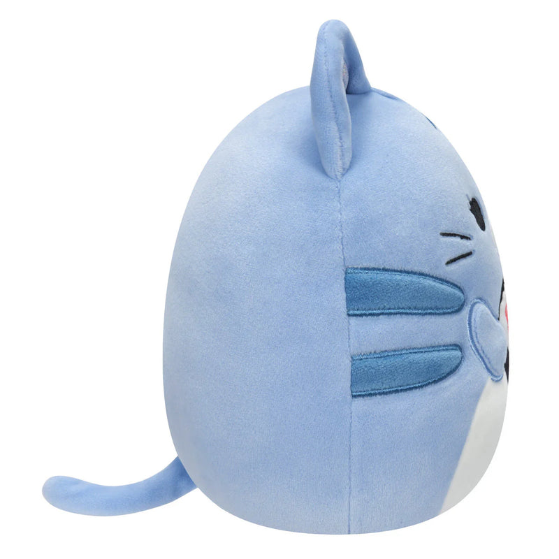 Squishmallows 20 cm - Carizma a sötétkék cirmos cica sushit tartva